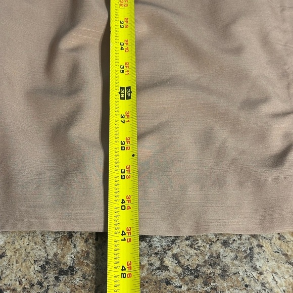 NWT Ann Taylor Sleeveless Sheath Belted Knee Length Wrap Dress Camel Size 10 - Picture 11 of 14